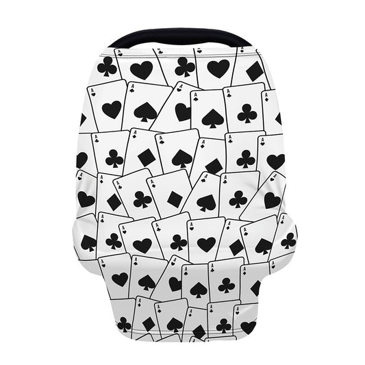 Ace Playing Cards Pattern Print Baby Seat Cover