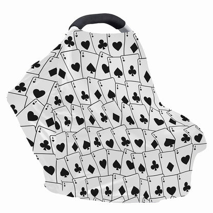 Ace Playing Cards Pattern Print Baby Seat Cover