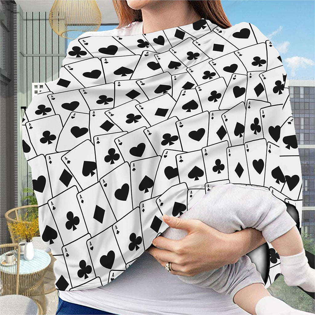 Ace Playing Cards Pattern Print Baby Seat Cover