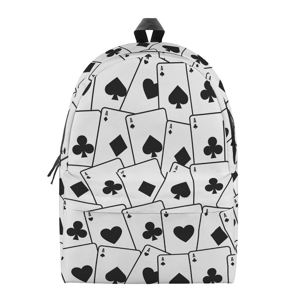 Ace Playing Cards Pattern Print Backpack