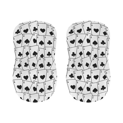 Ace Playing Cards Pattern Print Bar Stool Covers