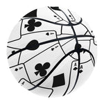 Ace Playing Cards Pattern Print Basketball