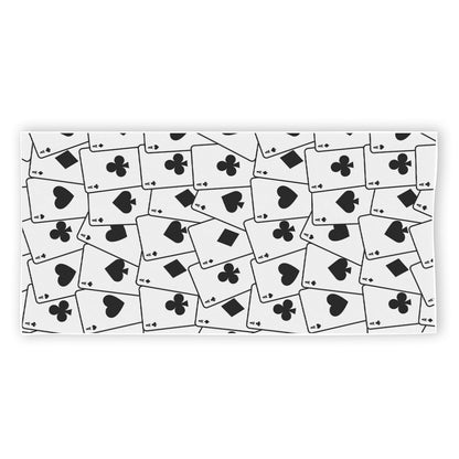 Ace Playing Cards Pattern Print Beach Towel