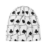 Ace Playing Cards Pattern Print Beanie