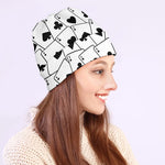 Ace Playing Cards Pattern Print Beanie