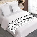 Ace Playing Cards Pattern Print Bed Runner