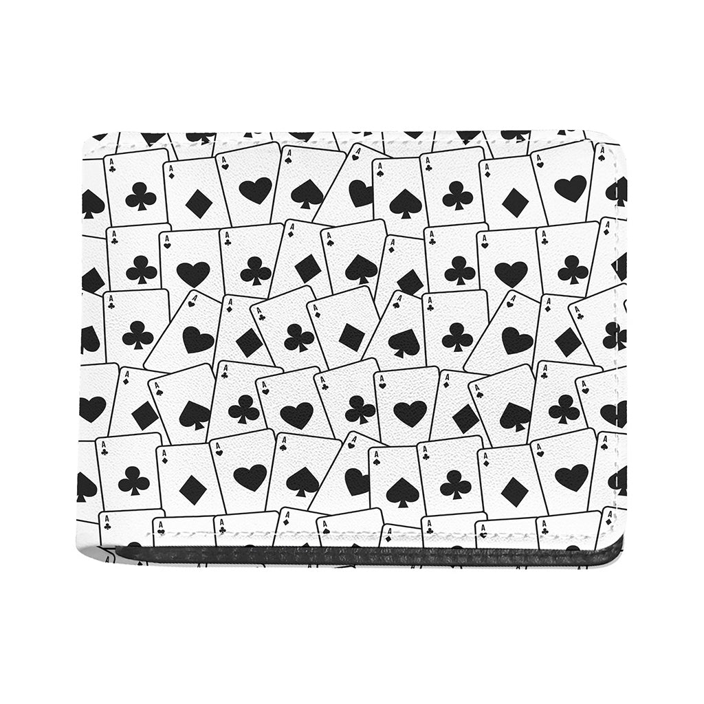 Ace Playing Cards Pattern Print Bifold Wallet