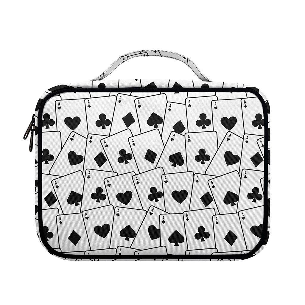 Ace Playing Cards Pattern Print Briefcase Bible Bag