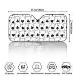 Ace Playing Cards Pattern Print Car Windshield Sun Shade