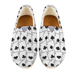 Ace Playing Cards Pattern Print Casual Shoes