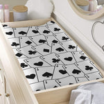 Ace Playing Cards Pattern Print Changing Pad Cover