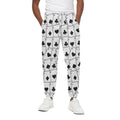 Ace Playing Cards Pattern Print Cotton Sweatpants