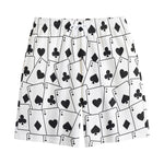 Ace Playing Cards Pattern Print Cotton Shorts