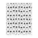 Ace Playing Cards Pattern Print Curtain