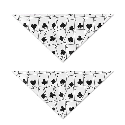 Ace Playing Cards Pattern Print Dog Bandana