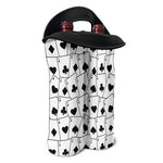 Ace Playing Cards Pattern Print Double Neoprene Wine Tote