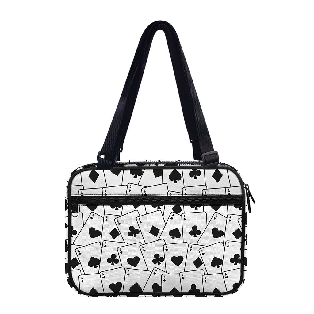 Ace Playing Cards Pattern Print Double Strap Bible Bag