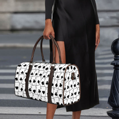 Ace Playing Cards Pattern Print Duffle Bag