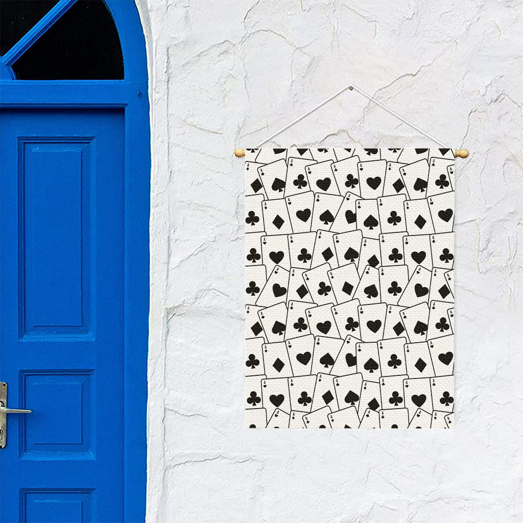 Ace Playing Cards Pattern Print Garden Flag