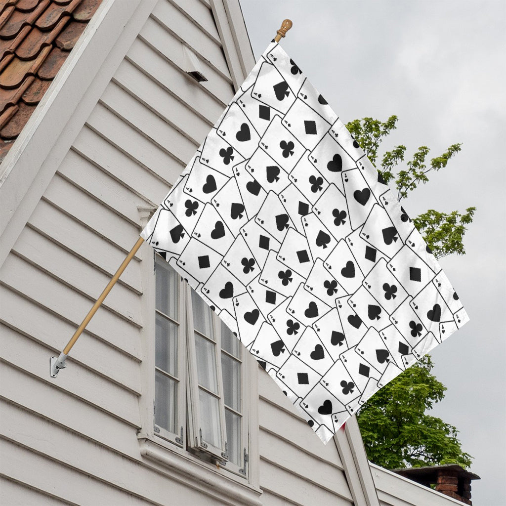 Ace Playing Cards Pattern Print House Flag