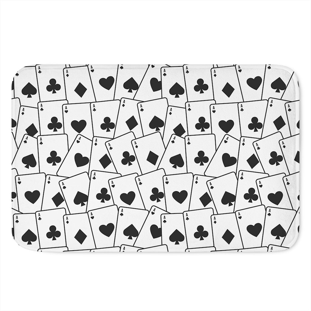 Ace Playing Cards Pattern Print Indoor Door Mat
