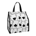 Ace Playing Cards Pattern Print Insulated Lunch Tote