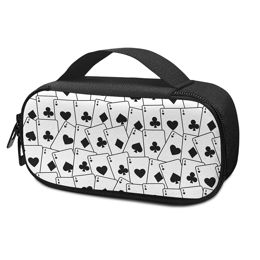 Ace Playing Cards Pattern Print Insulin Cooler Travel Case