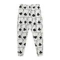 Ace Playing Cards Pattern Print Jogger Pants