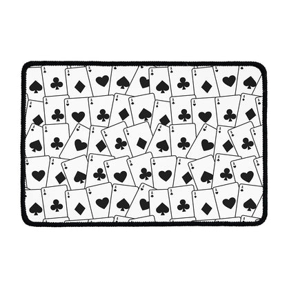 Ace Playing Cards Pattern Print Kitchen Mat