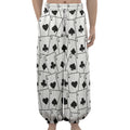 Ace Playing Cards Pattern Print Lantern Pants
