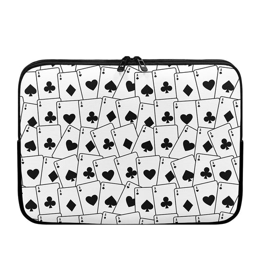 Ace Playing Cards Pattern Print Laptop Sleeve