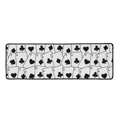 Ace Playing Cards Pattern Print Long Kitchen Mat