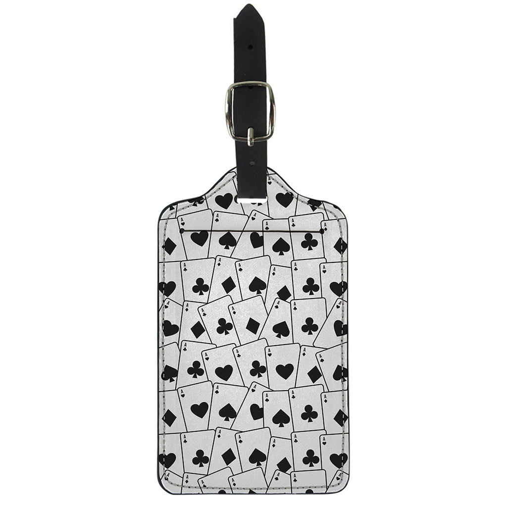 Ace Playing Cards Pattern Print Luggage Tag