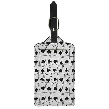 Ace Playing Cards Pattern Print Luggage Tag