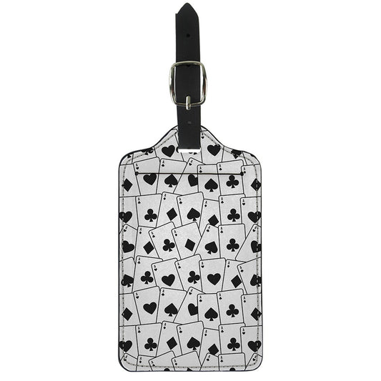 Ace Playing Cards Pattern Print Luggage Tag