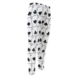 Ace Playing Cards Pattern Print Men's Compression Pants