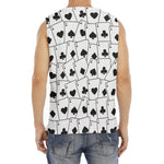 Ace Playing Cards Pattern Print Men's Fitness Tank Top