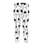 Ace Playing Cards Pattern Print Men's leggings