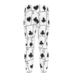 Ace Playing Cards Pattern Print Men's leggings
