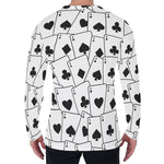 Ace Playing Cards Pattern Print Men's Long Sleeve T-Shirt
