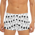 Ace Playing Cards Pattern Print Men's Short Boxer Briefs