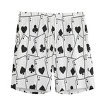 Ace Playing Cards Pattern Print Men's Sports Shorts