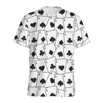 Ace Playing Cards Pattern Print Men's Sports T-Shirt