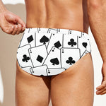 Ace Playing Cards Pattern Print Men's Swim Briefs