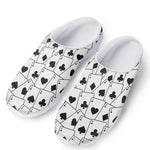 Ace Playing Cards Pattern Print Mesh Casual Shoes
