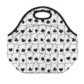 Ace Playing Cards Pattern Print Neoprene Lunch Bag