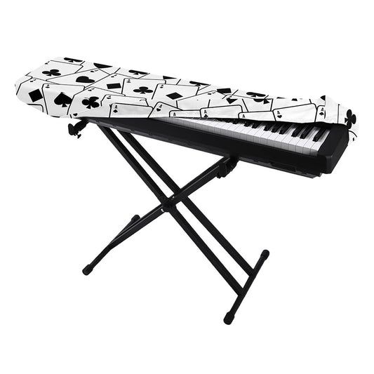 Ace Playing Cards Pattern Print Piano Keyboard Cover