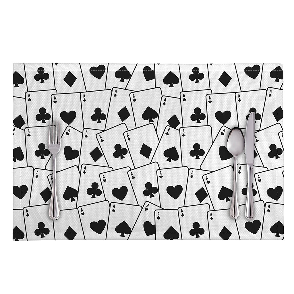 Ace Playing Cards Pattern Print Placemat