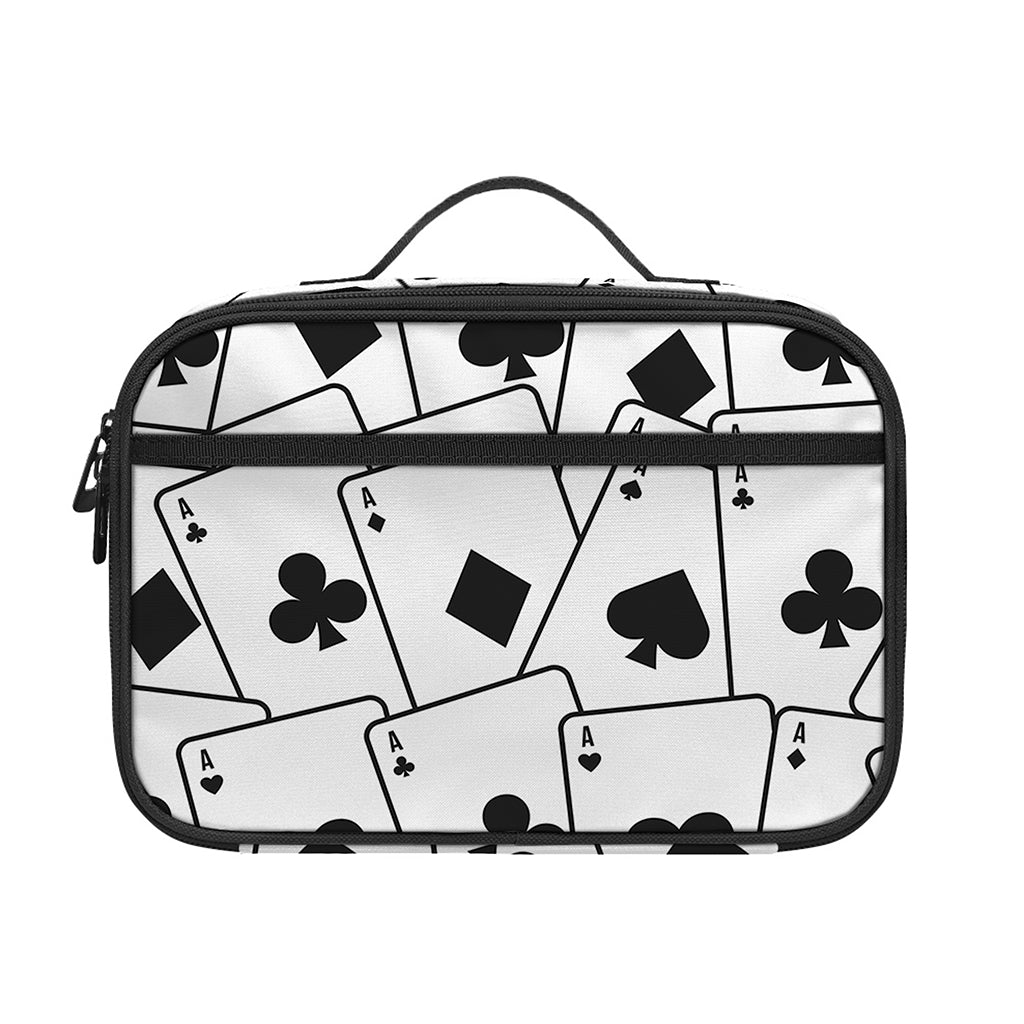 Ace Playing Cards Pattern Print Portable Lunch Bag