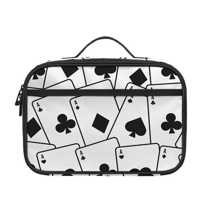 Ace Playing Cards Pattern Print Portable Lunch Bag
